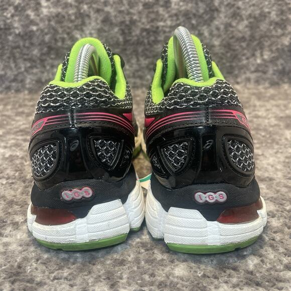 ASICS GEL-Kayano 19 Women’s 10 Running Shoes Black Pink Green T350N Sneakers - Picture 5 of 10